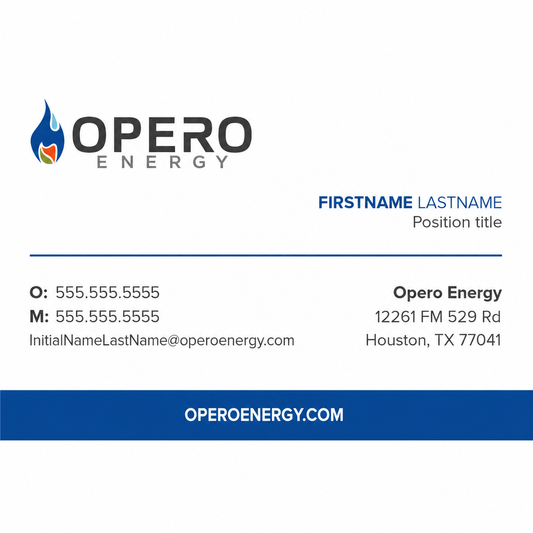 Opero Energy Business Card