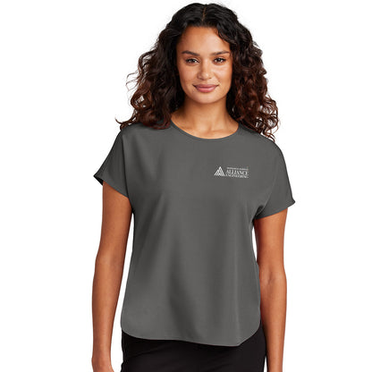 Mercer+Mettle Women's Stretch Crepe Crew