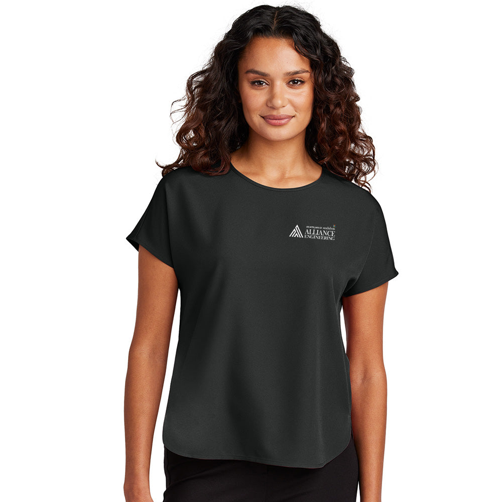 Mercer+Mettle Women's Stretch Crepe Crew