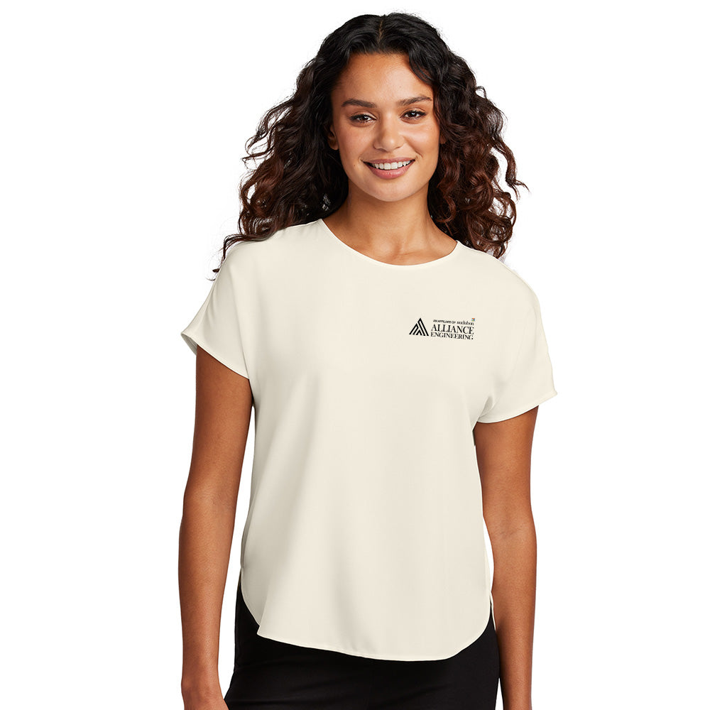 Mercer+Mettle Women's Stretch Crepe Crew