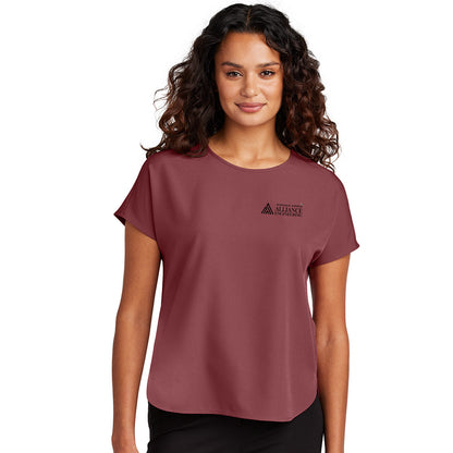Mercer+Mettle Women's Stretch Crepe Crew