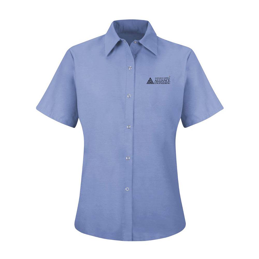 Red Kap Women's Short Sleeve Pocketless Work Shirt