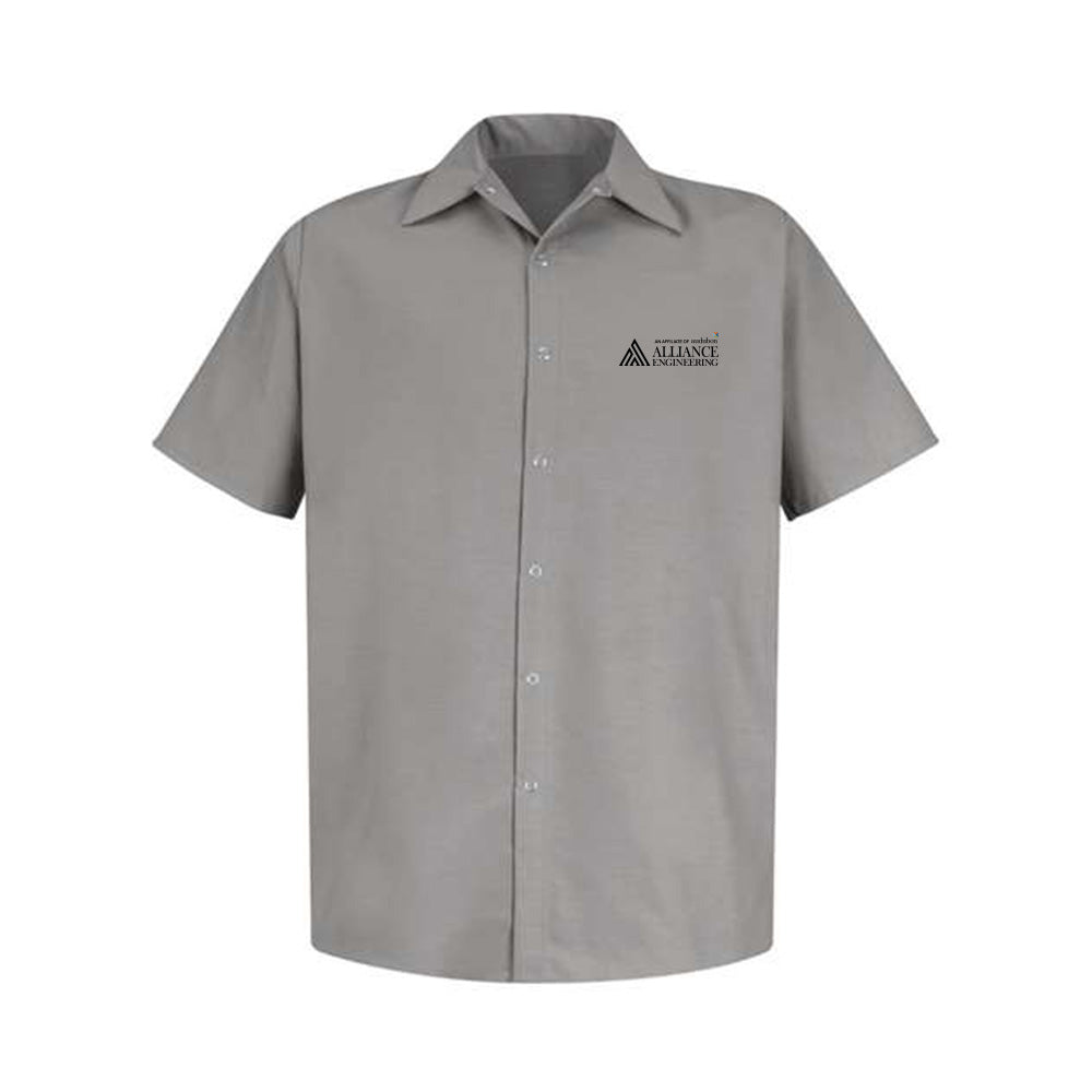 Red Kap Men's Short Sleeve Pocketless Work Shirt
