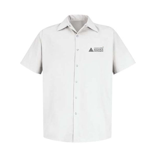 Red Kap Men's Short Sleeve Pocketless Work Shirt