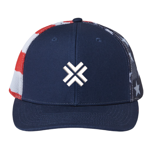 USA Flag Trucker Cap