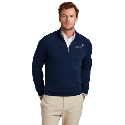 Brooks Brothers Cotton Stretch Quarter Zip Sweater