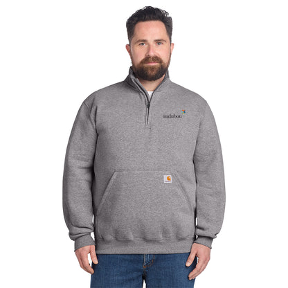 Carhartt Midweight Quarter Zip Mock Neck Sweatshirt
