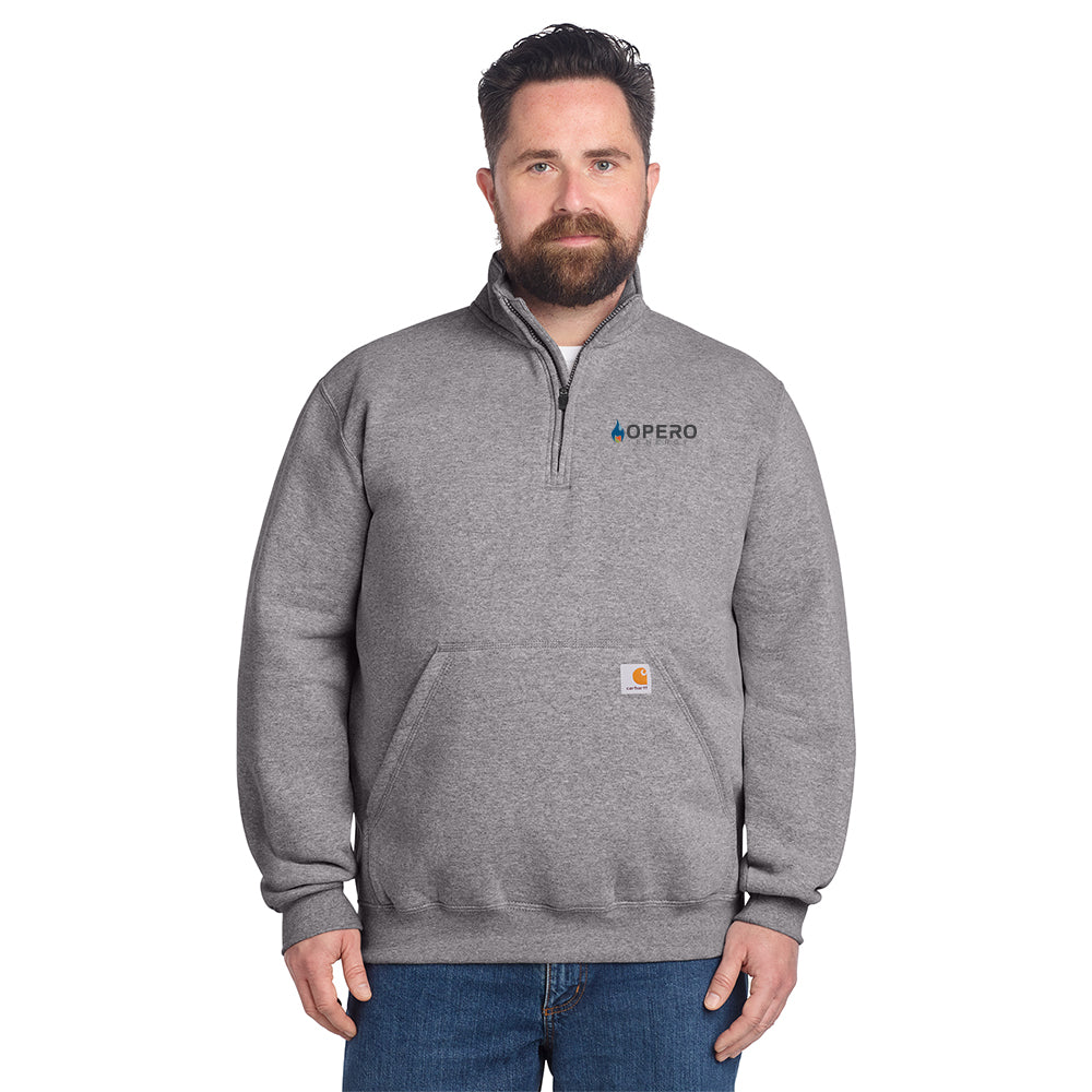 Carhartt Midweight Quarter Zip Mock Neck Sweatshirt