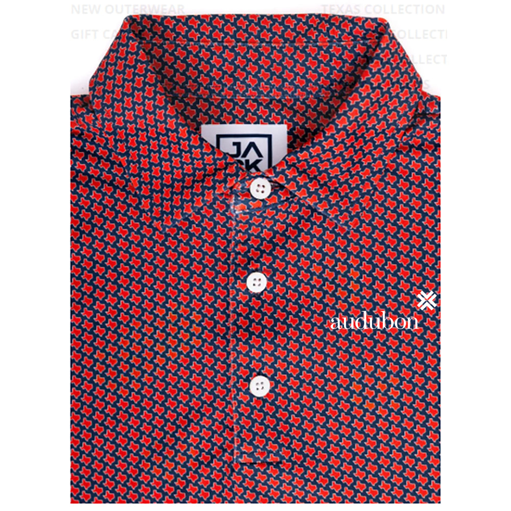 Jack Golf Texas Red Polo