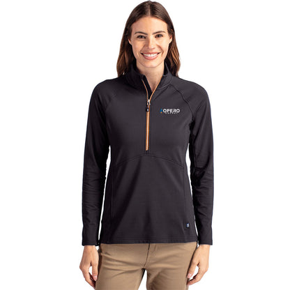 Cutter & Buck Adapt Eco Knit Stretch Recycled Women's Half Zip Pullover