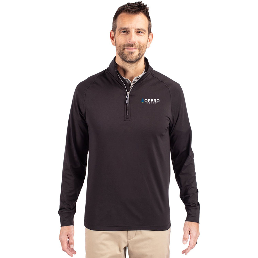 Cutter & Buck Adapt Eco Knit Stretch Recycled Men's Quarter Zip Pullover