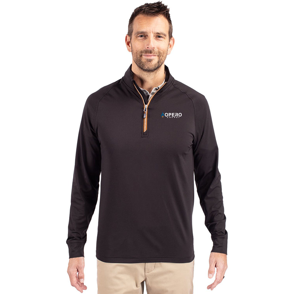 Cutter & Buck Adapt Eco Knit Stretch Recycled Men's Quarter Zip Pullover