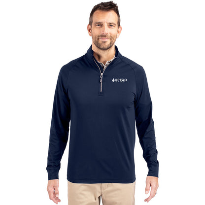 Cutter & Buck Adapt Eco Knit Stretch Recycled Men's Quarter Zip Pullover